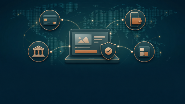 International checkout connected to cards, e-wallets, bank payments and local payment methods